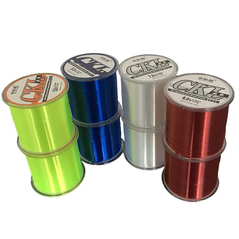 500m Strong Abrasion Resistant Flying Fishing Line Monofilament clear Nylon String Wire Custom Fishing Line