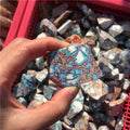 Natural Semi-precious Stone Turquoise Polyhedron Crystal for Healing