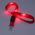Wholesale Custom Logo LED Light Flash Eco-Friendly Polyester Neck Strap Unique Glowing Luminous Nylon Lanyards Metal Hook Phone