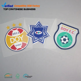 DTF Printed Labels Wholesale Custom Brand Logo Plastisol Heat Transfer Stickers Printing for Clothing