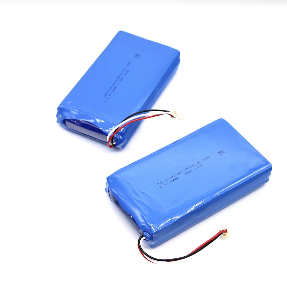 High Large Capacity Rechargeable Solid State Li Polymer Battery 30Ah 3.7V 800 Cycles Environmental Safety Battery Pack JXR