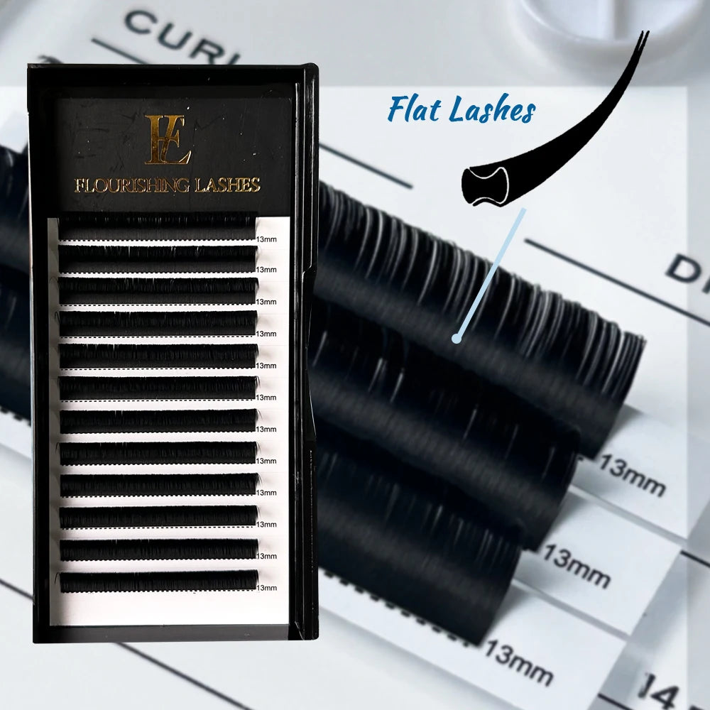 Flat Classic Lashes Matte Black Lash Extensions 0.15 0.20 Wholesale Natural Eyelashes