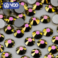 VDD 162 Metallic Pink Gold SS4-SS30 Glass Rhinestones Crystal Flatback Strass Glitter Stones for DIY Nail Art Crafts Decorations