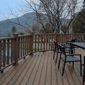 Modern Style Waterproof WPC Composite Decking Flooring Board Dual Lock Smooth Click Installation 5-Year Warranty for Outdoor Use