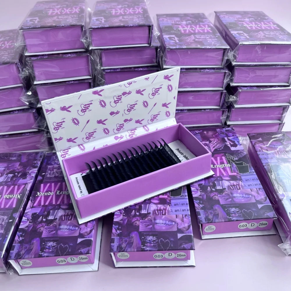 ESSI LASH Individual Cashmere Eyelash Extensions Wholesale Light Weight Lash Extensions Premium Packaging Lash Trays