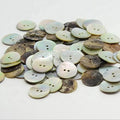 Japanese Akoya Shell Flatback Buttons with Decorative Pattern 2-Holes Embellishments for Clothes Bags Camisas Ropa Decorative