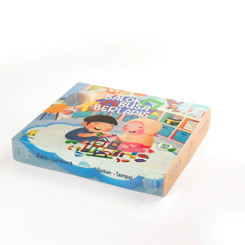 Accept Custom Small Transparent PVC PET PP Plastic Things Packaging Gift Box for Kids