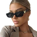 Fashion Cat Eye Sunglasses Women Luxury PC Lenses UV400 Protection Classic Rectangle Driving Shade