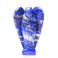 HZ Gemstone Lapis Lazuli Angel Statue Hand Carved Semi-Precious Craft 7.5 cm Crystal Decor Healing Reiki Crafts