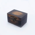 Poya Custom Logo Vintage Square Koa Wood Elegant Buckle Closure Jewelry Box for Wedding Engagement Ring