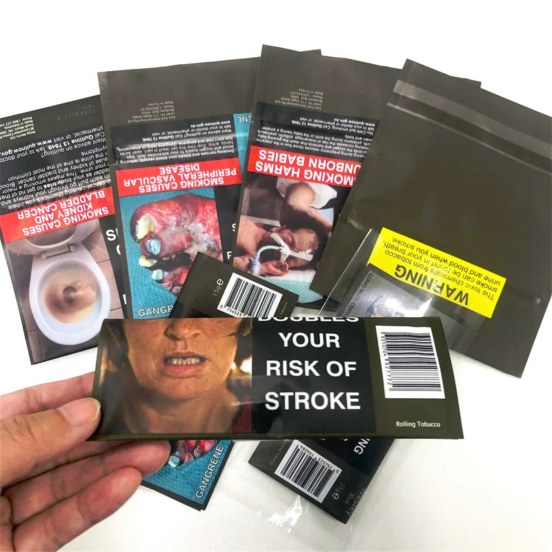 100g Tobacco Pouch 100g Australian Tobacco Pouches 100g Printed Rolling Tobacco Pouch / Empty Hand Rolling