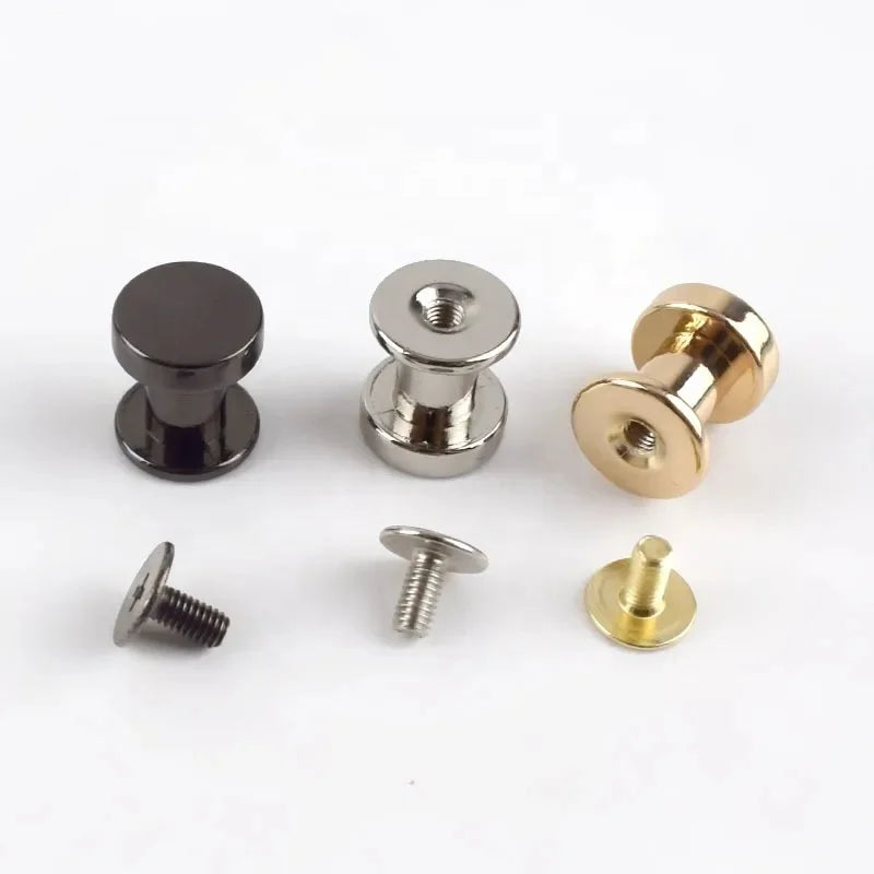 Meetee BF715 11mm Bag Hardware Accessories Zinc Alloy Bag Bottom Screw Decorative Plane Screw Spike Nail Buckles for Luggage