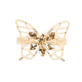 Fashion Butterfly Hair Barrette Cellulose Acetate Hair Clip Luxury Big Crystal Butterfly Hair Clip for Women