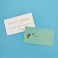 Business Card Gold Silver Printing Embossing Digital Pink Gold Foil Offset Printing Hot Stamping Card Paper Kraft Paper 100pcs