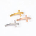 DIY Custom Logo Mirror Polished Stainless Steel Accessories Jesus Christ Cross Charms Metal Bar for Bracelet Jewelry Making