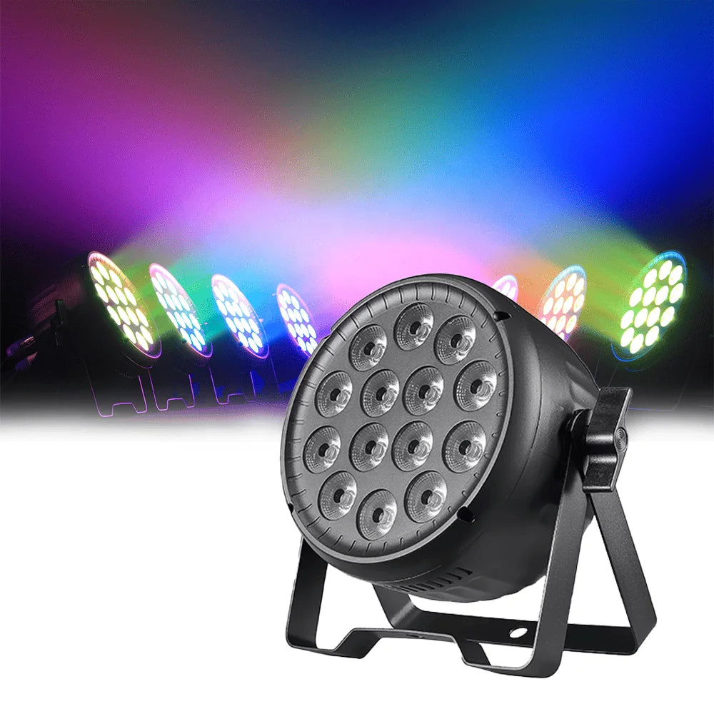 Wholesale 14X15W Aluminum Dj Uplights RGBW Nightclub Mini Par LED DMX Par Can Stage Light Disco Wash Slim Par Light MegaBDM