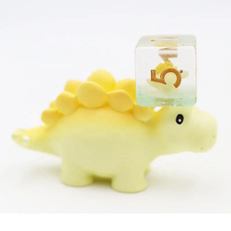 Polyhedral Dungeons & Dragons Animal Yellow Slugfest Dice Resin