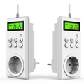 230V EU Socket Fan/Floor Heater Thermostat Switch On/Off Automatically at Preset Target Temperature