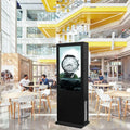 LCD Outdoor Advertising Display Screen Floor Standing Installation Brightness 21:9 Aspect Ratio Metal Glass Construction