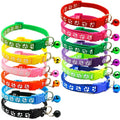 Good Quality Multi-colors Safety Nylon Cat Dog Collar With Bell Adjustable Buckle