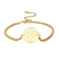 Trending Jewelry Products 2025 Skeletonized Stainless Steels Dara Knot Bracelet Jewelry for Girls Fashion