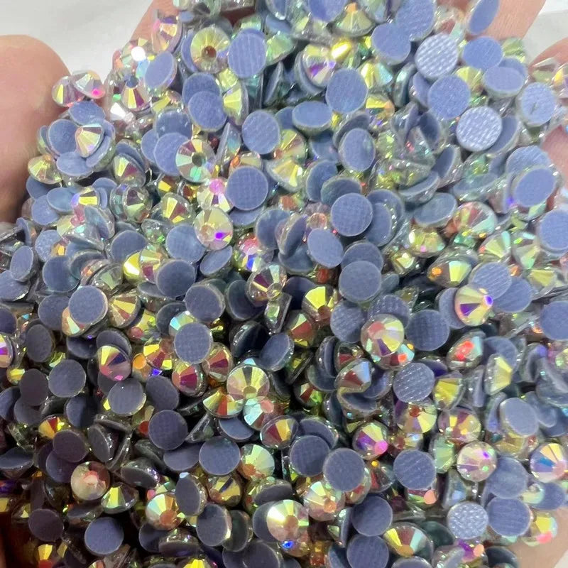 JC Crystal SS30 288 Pcs Per Bag Stock Colors Crystal Rhinestones Garment Hot-fix Crystal Flat Back Hot Fix Rhinestones