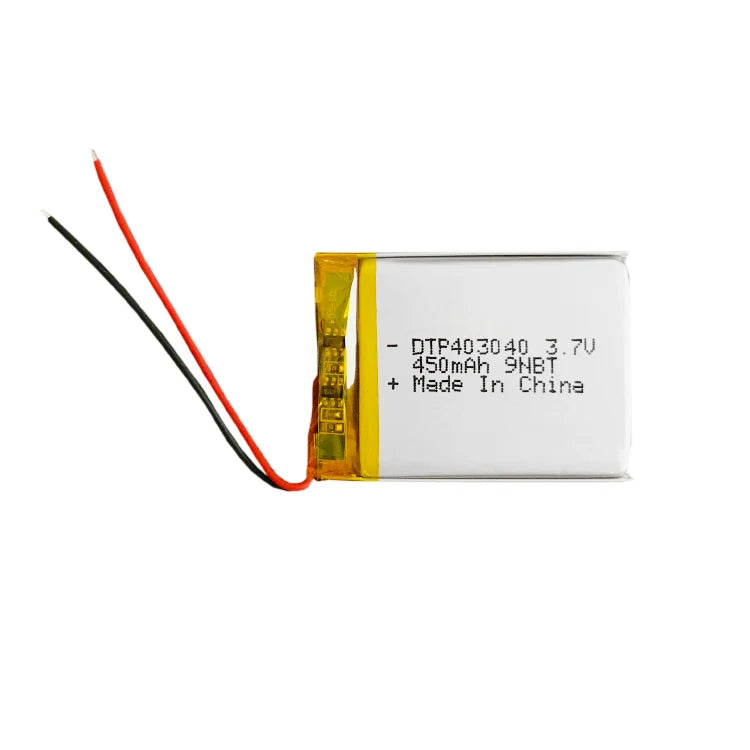 DTP Rechargeable Li-polymer Batteries 403040 3.7V 450mAh 600mAh 800mAh 1000mAh 1200mAh Lithium Lipo Battery for GPS tracker