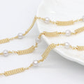 Good Price Gold Filled 14k Jewelry Accessories Pearl Zircon Chain DIY Jewelry Necklace Headdress for Bracelet