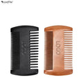 Wanmei Private Label Custom Logo Mens Double Sided Wide Tooth Beard Care Sandal Wood Beard Comb