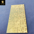 Springletile 300*600 Tile 3d Ceramic Decorative Golden Key Pattern Sintered Stone Slabs Luxury Hotel Living Room Wall Tiles