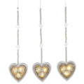 Customized Color & Logo Wholesale Festive Crafts Wedding Party Decoration Heart Shaped LED Light up Wooden Love Pendant