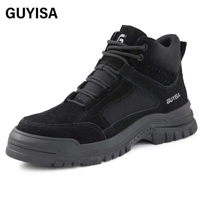 GUYISA Brand  Safety Shoes  High Top Anti-smash and Anti-puncture Insulated 10KV Safety Shoes