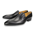 Luxury Men's Pointed Dress Loafer Shoes New Model Genuine Leather Slip-On Closure Casual Formal Fashion Trend Autumn Weddings