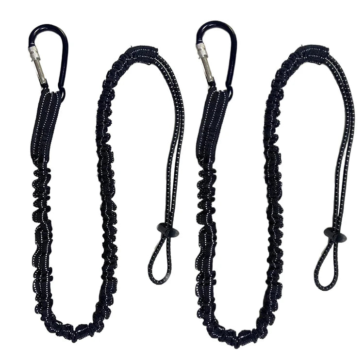 Custom logo Double Tool Lanyard Elastciated Carabiner Fall Arrest Scaffolding