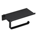 Modern Toilet Paper Holder Black Roll Holder for Hotel Durable 304 Stainless Steel Multi-functional Paper Towel With Shelf