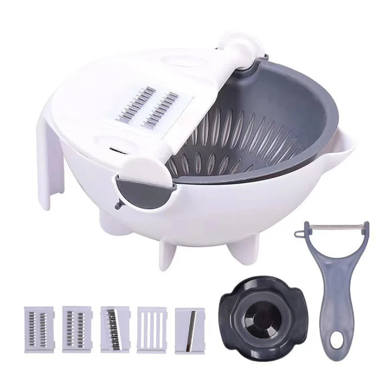 Multi-Functional PP Plastic Kitchen Cutter Slicer Shredder Grater for Vegetables Potatoes Salad & Other Household Foods