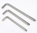 1/2" 3mm 2.5mm CR-V L Shape Silver Ball End Hex Wrench