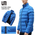 OEM Wholesale Custom Brand Logo Bomber Jacket Men Autumn Winter Casual Warm Eco-Friendly Breathable Stand Collar Patchwork
