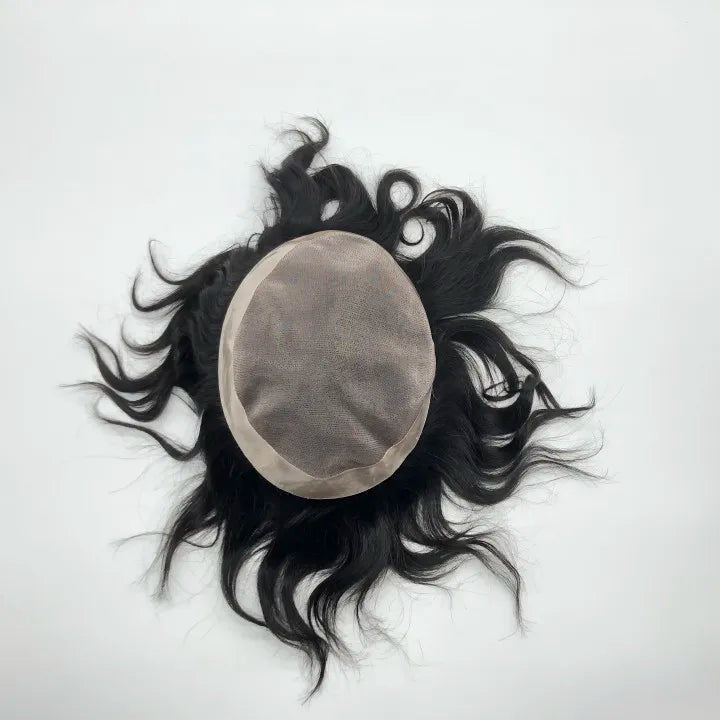 TP Straight Hair Mono Base NPU Around Hairpieces Durable Hair System for Men Human Hair Toupee