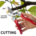 Professional German Alloy Steel Garden Scissor Pruner Small Trimming Pruning Shears With Aluminum Handle