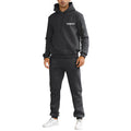 OEM Men Printed Breathable Drawstring Long Sleeve Terry Hooded Sweatshirt Joggers 2 Piece Winter Casual Tracksuit with Pocket