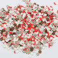 Multi Christmas Series Snowflake Candy  Peppermint Clay Slices Sprnkles for Slime Crafts Accessories