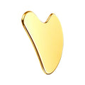 304 Mirror Polished Stainless Steel Heart-Shaped Metal Gua Sha Tool Rose Gold Stainless Steel Scraping Board Gold Beauty Tool
