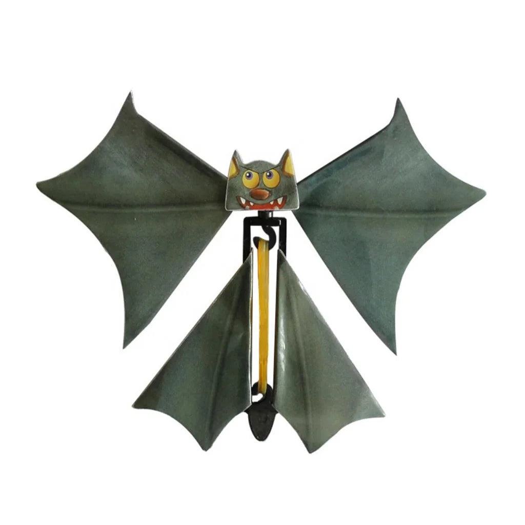 Top Seller Cheap Custom Children's Magic Tricks Flying Bat Paper Toy Hot Surprise Gift with Rubber Band Wind up Promotional Toy