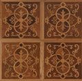 Oak Art Parquet Custom 18mm Thickness Board Geometric Pattern Smooth Surface Brushed Finish Multilayer Traditional Wood Flooring