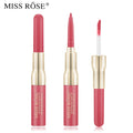 7102A1 MISS ROSE Long Lasting Waterproof Matte Vegan Lip Gloss Moisturizing Liquid Lipstick 2 in 1 Lip Gloss and Lip Liner Kit