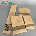 Logo Printed Oil-Proof Brown Kraft Paper Bag Coated Bread Edible Packaging for Toast and Baguette for Food Use