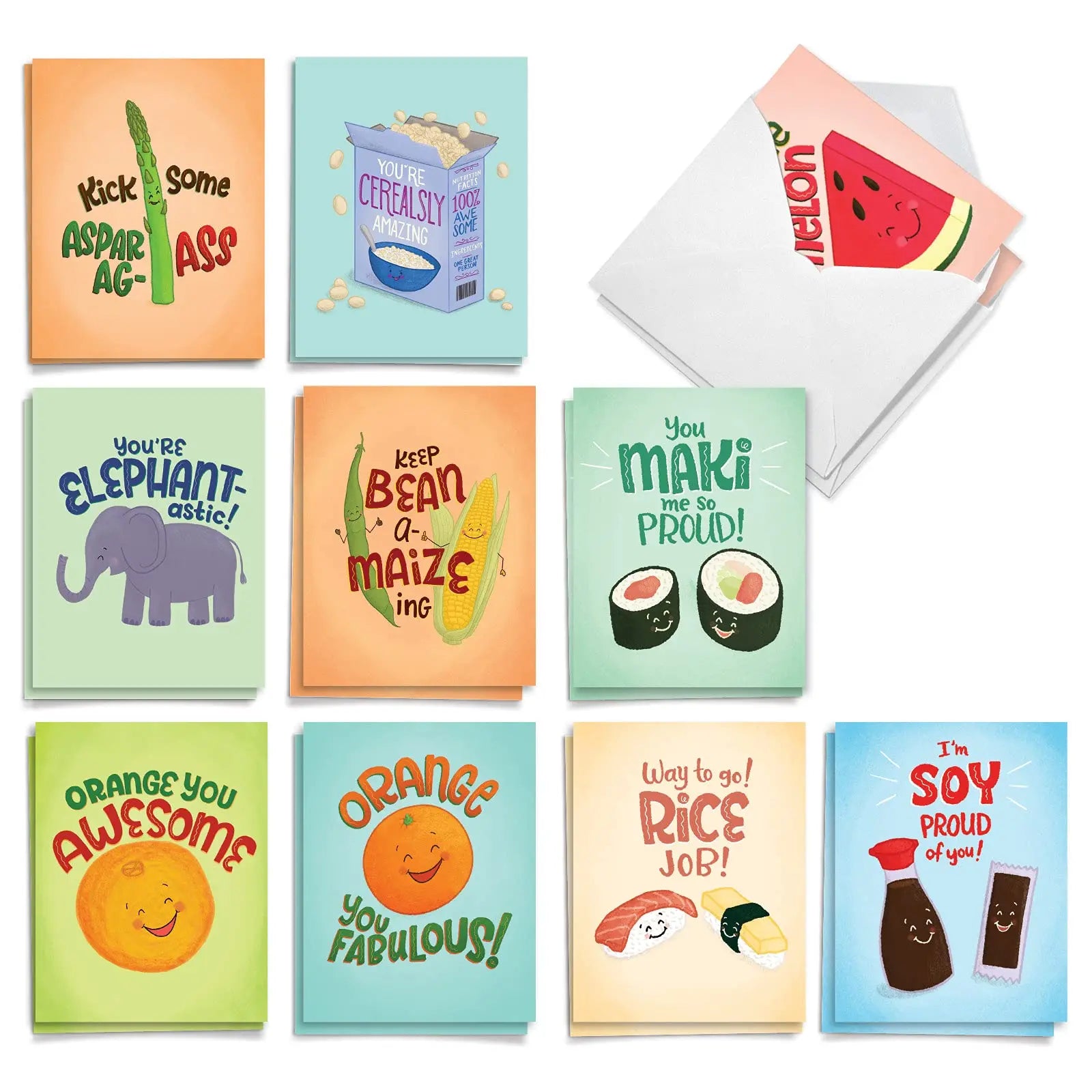 Greeting Card Customizable Design Pattern Writable Souvenir Colorful Congratulatory Note Card with Envelope