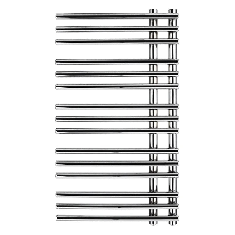 Modern Wall-Mounted Integrated Mild Steel Towel Radiator Chrome Finish Heater Towel Warmer Rack