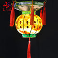 Waterproof Outdoor Traditional Red Christmas Chinese Big Art&Craft Handmade Iron Frame LED Lights Silk Lantern Party Decorations
